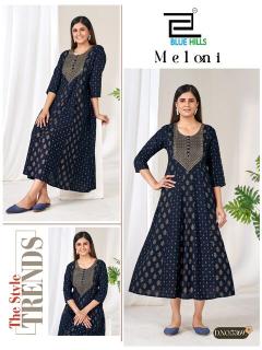 Blue hills meloni anarkali gown wholesale kurtis